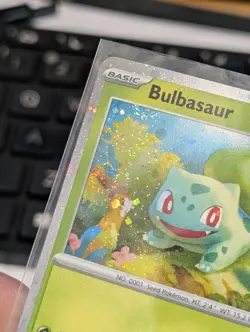 Pokemon TCG Bulbasaur 046 Promo Cosmo Holo With 3 Swirls 🍥 - Image 2