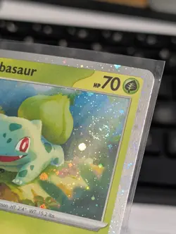 Pokemon TCG Bulbasaur 046 Promo Cosmo Holo With 3 Swirls 🍥 - Image 3
