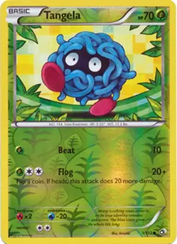 Tangela 1/113 B&W Legendary Treasures REVERSE HOLO PERFECT MINT! Pokemon - Image 1