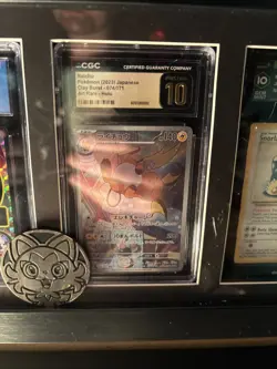 2023 POKEMON JAPANESE CLAY BURST ART RARE HOLO #074 RAICHU CGC 10 PRISTINE - Image 3