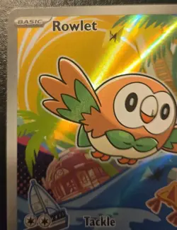 Rowlet 043 MEP Black Star Promo First Partner Illustration Collection Pokemon - Image 2