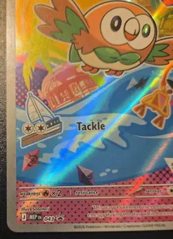 Rowlet 043 MEP Black Star Promo First Partner Illustration Collection Pokemon - Image 4