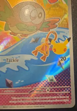 Rowlet 043 MEP Black Star Promo First Partner Illustration Collection Pokemon - Image 5