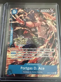 CARTE ONE PIECE - R - OP07-053 PORTGAS D. ACE 3RD ANNIVERSARY NEUF FR - Image 2