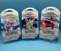 x3 Disney Lorcana Winterspell Sleeved Booster Packs BRAND NEW Art Set - Image 1