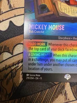 Disney Lorcana Mickey Mouse - Bob Cratchit 219/204 Epic Winterspell - Image 5