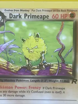 DARK PRIMEAPE ( 43/82 ) 1st EDITION Non-holo Pokemon Card 1999-2000 Wizards - Image 2