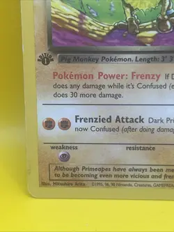 DARK PRIMEAPE ( 43/82 ) 1st EDITION Non-holo Pokemon Card 1999-2000 Wizards - Image 5