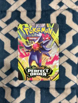 Pokemon TCG Mega Evolution - Perfect Order Trainer Tips Art Card Ft Mega Starmie - Image 1