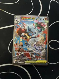 Pokemon Mega Evolutions TCG Mega Lucario EX Card 179/132 Sir NM - Image 1