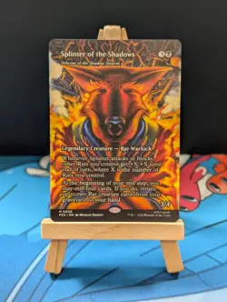 Splinter of the Shadows/Ashcoat of the Shadow Swarm - Borderless TMNT MTG NM - Image 1