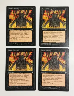 Burnt Offering - {MTG} - Magic: The Gathering - [VG] LOT OF 4 - Image 1