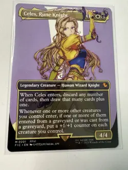 Celes, Rune Knight (Borderless) ✅ Final Fantasy ✅ Magic (mtg) - Image 1
