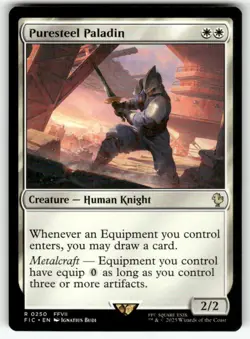MTG Commander: FINAL FANTASY #250 Puresteel Paladin - Image 1