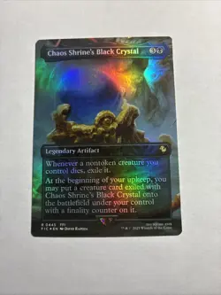 Chaos Shrine's Black Crystal (Borderless) FINAL FANTASY Foil MTG + Bonus Rare!!! - Image 1