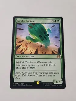 MTG Jumbo Cactuar Final Fantasy Regular Rare 191 - Image 1