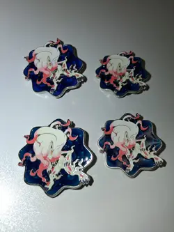 Pokemon Hisuian Zoroark Vstar Premium Collection Box Enamel Pins Set Of 4 - Image 1