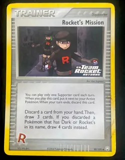 Rocket's Mission 88/109 Team Rocket Returns Stamped Reverse Holo Pokemon *NICE* - Image 1
