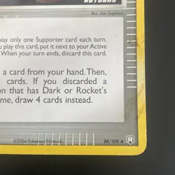 Rocket's Mission 88/109 Team Rocket Returns Stamped Reverse Holo Pokemon *NICE* - Image 4