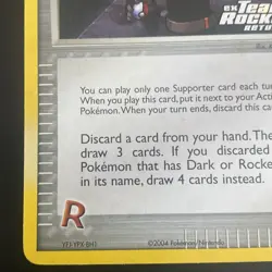 Rocket's Mission 88/109 Team Rocket Returns Stamped Reverse Holo Pokemon *NICE* - Image 5