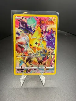 Pokemon Pikachu Secret Rare Full Art Holo 160/159 Crown Zenith - Image 1