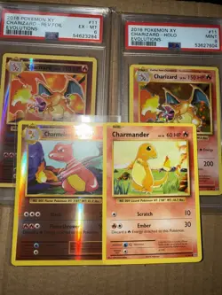 Pokemon Charizard XY Evolution Holo PSA9 & PSA6 Reverse-Holo 11/108 ‘69’ BUNDLE - Image 1