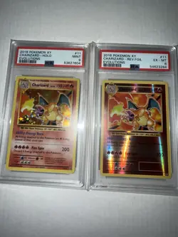 Pokemon Charizard XY Evolution Holo PSA9 & PSA6 Reverse-Holo 11/108 ‘69’ BUNDLE - Image 3