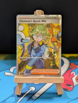 Pokemon TCG - Surging Sparks - SSP - Clemont's Quick Wit Ultra Rare 229/191 NM - Image 1