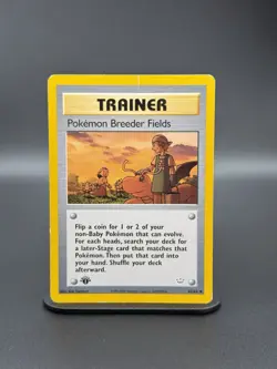 (MP)1st Edition Pokemon Breeder Fields 62/64 Neo Revelation Vintage Pokemon WoTc - Image 1