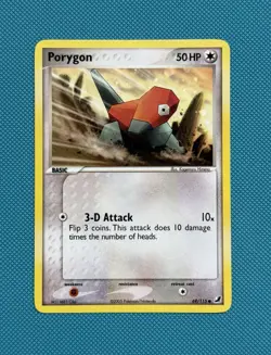 Porygon 69/115 Unseen Forces Regular VINTAGE POKEMON: LP+/NM- - Image 1