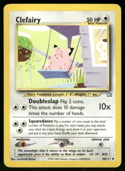 Pokemon Tcg Clefairy #30 Pokemon Neo Genesis LP - Image 1