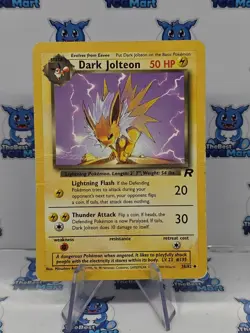 Pokemon Team Rocket 38/82 Dark Jolteon HP - Image 1