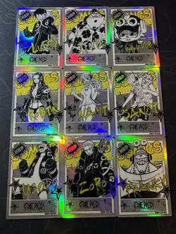 One Piece Collectible Manga Full Art Character Anime 9 Waifu Cards CCG - Image 1
