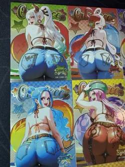 One Piece 9 x Collectible Character Anime Waifu Cards CCG Jeans Special Series - Image 2
