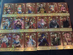 One Piece Collectible Foiled Character Anime 18 Waifu Cards CCG Limited - Image 1