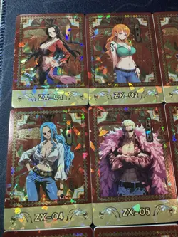One Piece Collectible Foiled Character Anime 18 Waifu Cards CCG Limited - Image 2