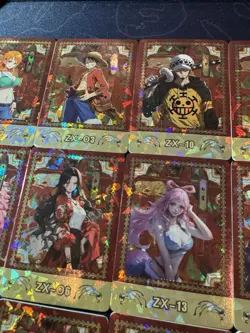 One Piece Collectible Foiled Character Anime 18 Waifu Cards CCG Limited - Image 3