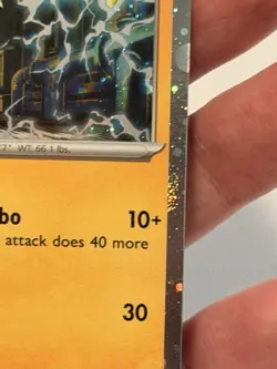 HD HOLO SWIRL 🌀 Electabuzz 125/165 Cosmos Holo Rare Promo 151 Pokemon Card NM - Image 4