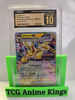 Pokemon TCG Jolteon EX Stamped Promo Card 030/131 Prismatic Evolutions CGC 10 - Image 1