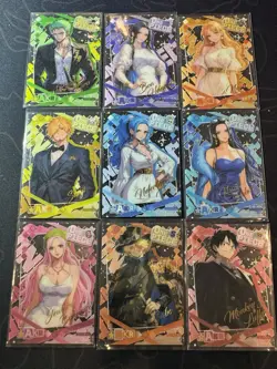 One Piece Collectible Wedding Series Character Anime 9 Waifu Plastic Cards CCG - Image 1