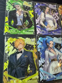 One Piece Collectible Wedding Series Character Anime 9 Waifu Plastic Cards CCG - Image 2