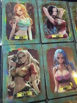 One Piece Collectible Bikini Character Anime 9 Waifu Plastic Cards CCG - Image 2