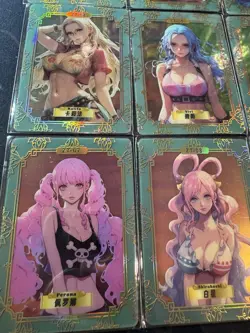 One Piece Collectible Bikini Character Anime 9 Waifu Plastic Cards CCG - Image 5