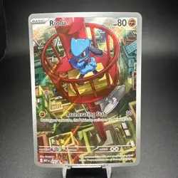 Riolu MEP010 Illustration Rare Pokemon Mega Evolution Holo ETB Promo Card 2025 - Image 1