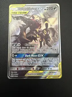 Pokemon TCG Umbreon Darkrai Tag Team GX SM241 Promo Card Near Mint - Image 1