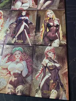 One Piece 9 x Collectible Character Anime Waifu Cards CCG Vintage Style Limited - Image 4