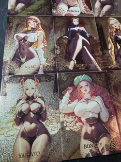 One Piece 9 x Collectible Character Anime Waifu Cards CCG Vintage Style Limited - Image 5