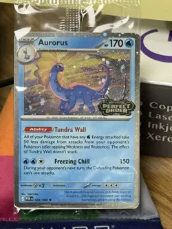 1x Pokemon Aurorus Perfect Order Promo Holo Card 024/088 Stage 2 TCG SEALED - Image 1