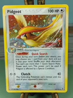 Pokemon Pidgeot 10/112 FireRed & LeafGreen Holo Rare Trading Card TCG - Image 1