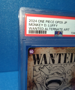 PSA 10 One Piece Card OP05-119 Monkey D. Luffy WANTED Parallel New Emperor JP - Image 2